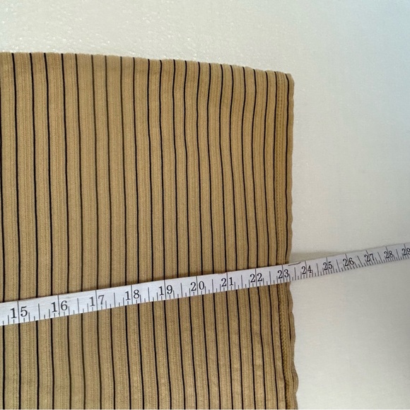 Lauren Ralph Lauren Ladies 3X Tan with stripes shortsleeve Top Casual - Picture 5 of 7